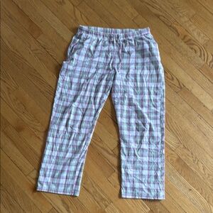 La Vie En Rose Pink and White Pajama Pants Soft Sleepwear